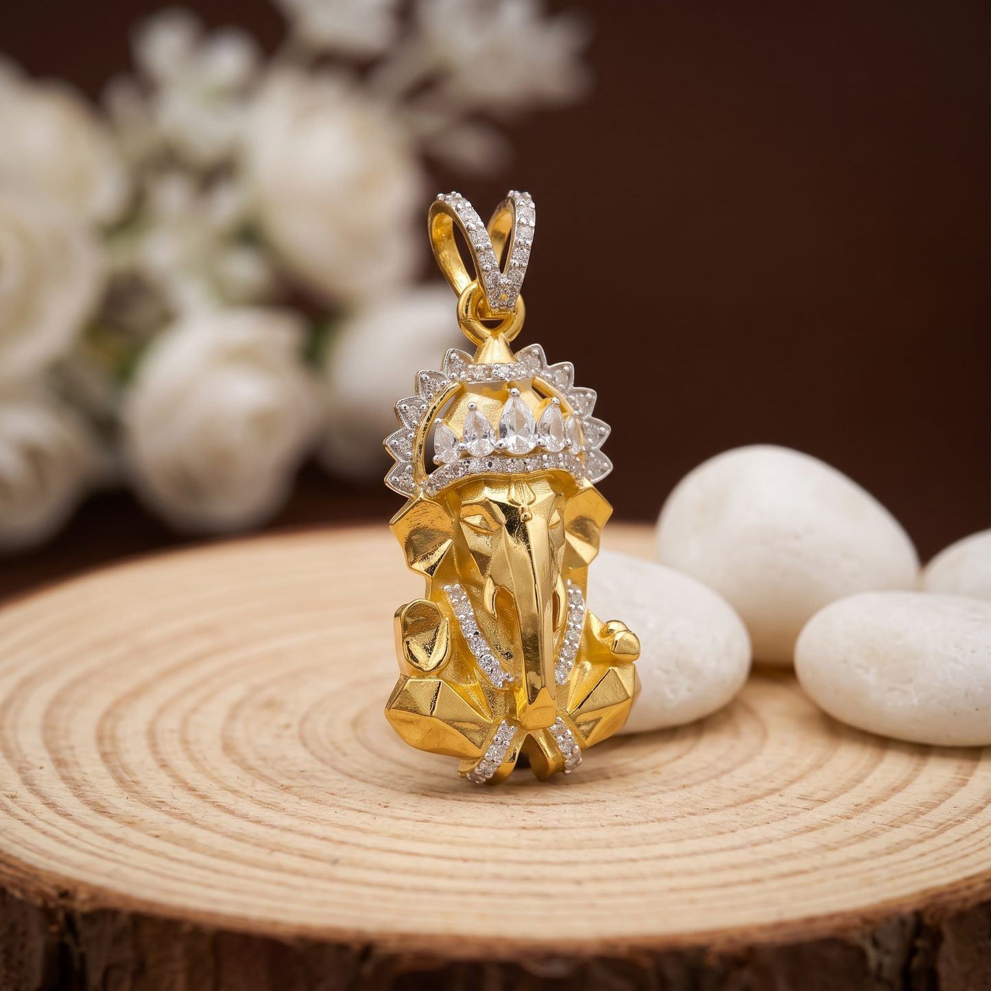 925 silver Ganesh pendant back craftsmanship detail
