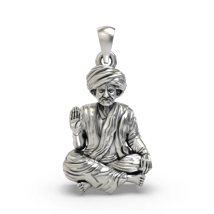 925 Oxidised Silver Bhoja Bhagat Pendant