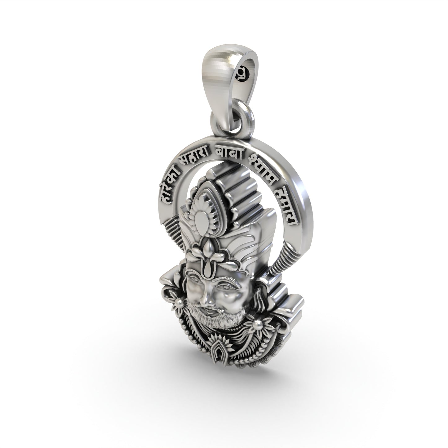 925 Silver Shyam Baba Face Jewelry | Powerful Spiritual Pendant