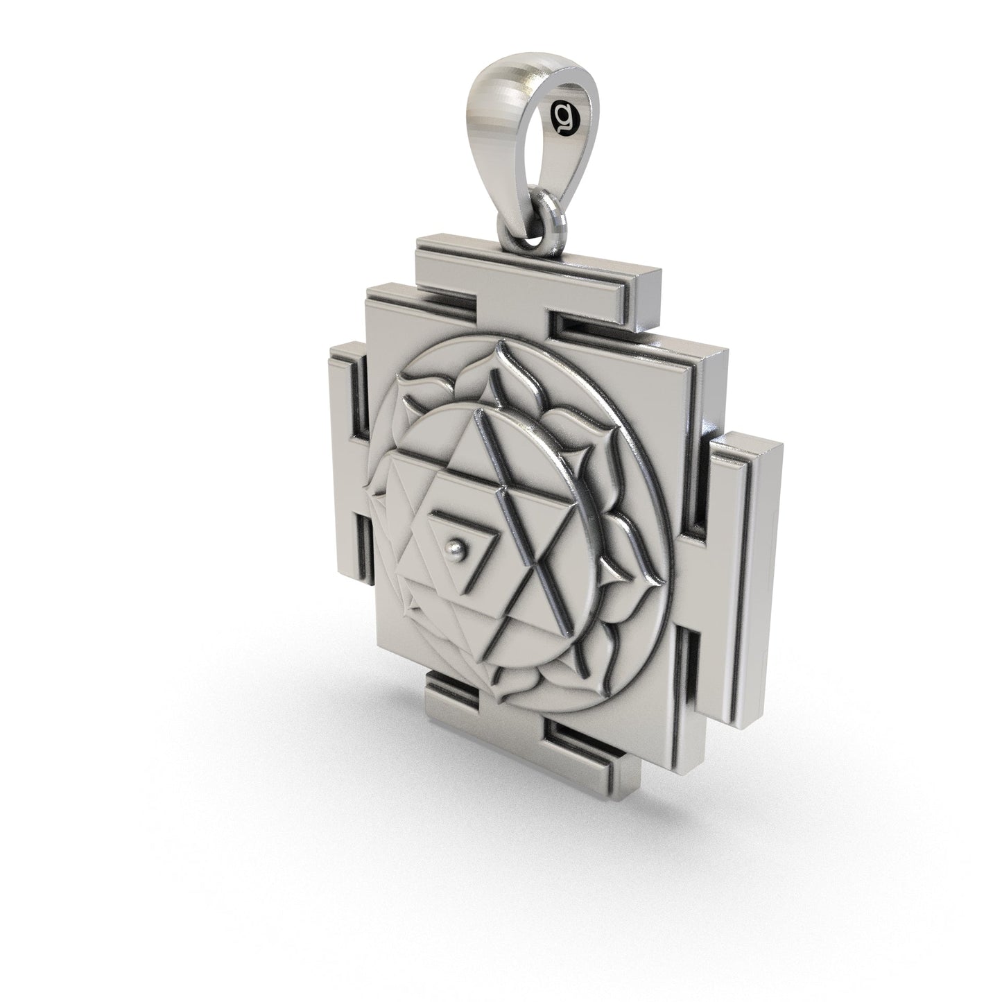 925 Silver Dhumavati Yantra Pendant – Sacred Symbol for Protection, Transformation & Negativity Removal