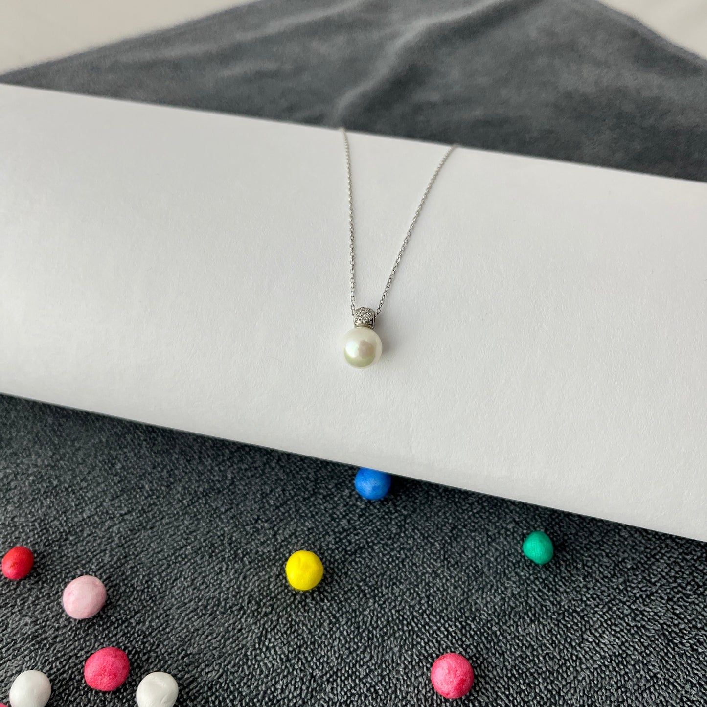 Pearl Pendant Necklace Drop Necklace - varudijewellers