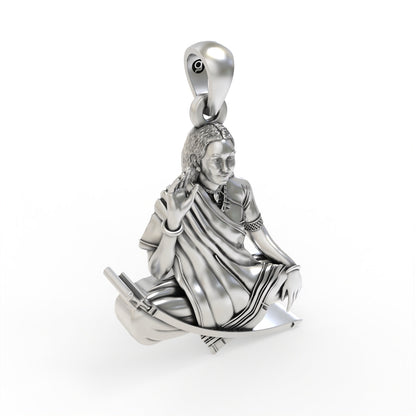 Silver Mogalmaa Pendant ( Gold-Plated )
