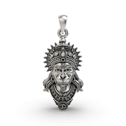 925 Silver Hanumanji Pendant