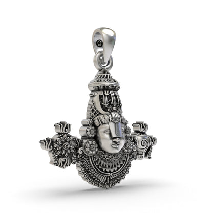 925 Silver Tirupati Balaji Pendant | Divine Lord Venkateswara Jewelry