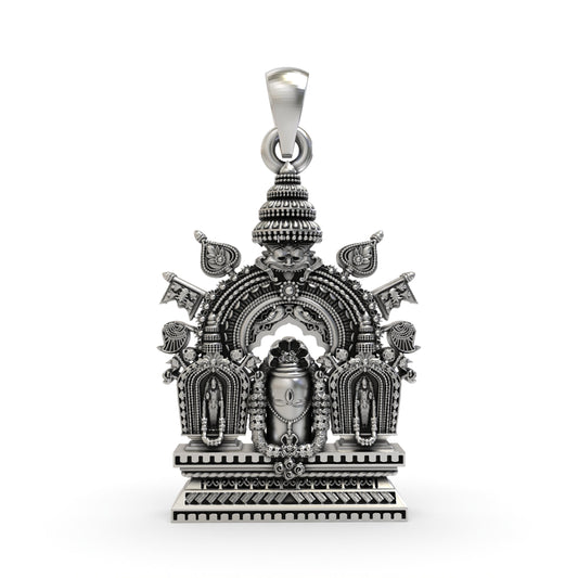 925 Silver Shivling Pendant – Divine Lord Shiva Lingam Amulet | Spiritual Protection Jewelry