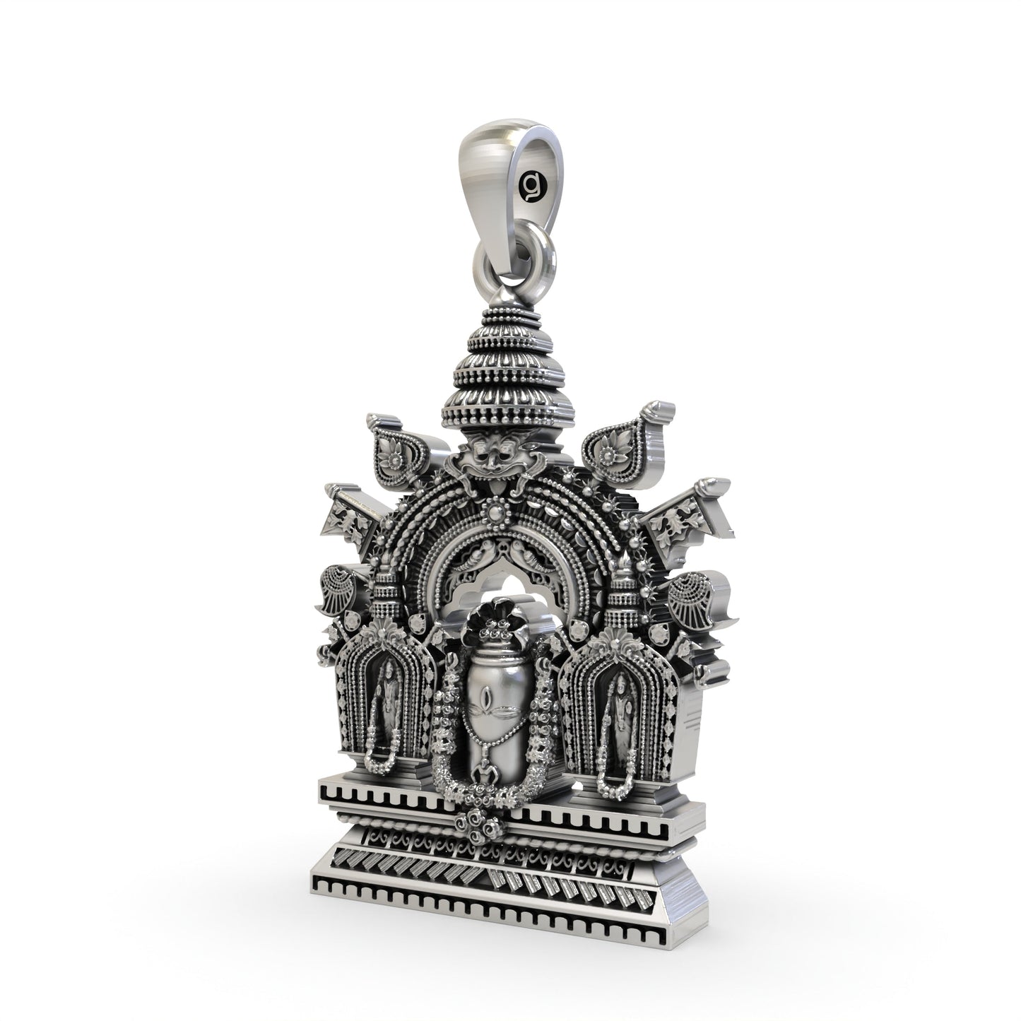 925 Silver Shivling Pendant – Divine Lord Shiva Lingam Amulet | Spiritual Protection Jewelry