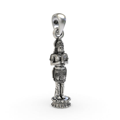 925 Silver Hanumanji Pendant – Divine Strength & Protection | Lord Hanuman Spiritual Jewelry