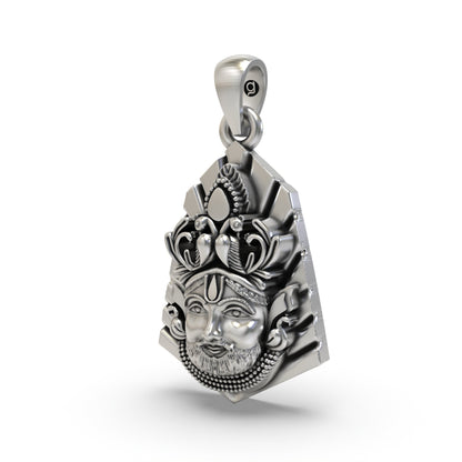 925 Sterling Silver Shyam Baba Pendant | Best Gift for Bhakts