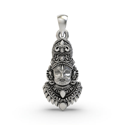 Buy Real 925 Silver Khatu Shyam Ji Pendant | Traditional Indian Jewelry