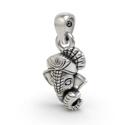 Ganesha Face 925 Silver Pendant – Lord Ganpati Jewelry for Wisdom & Blessings | Handmade Spiritual Gift