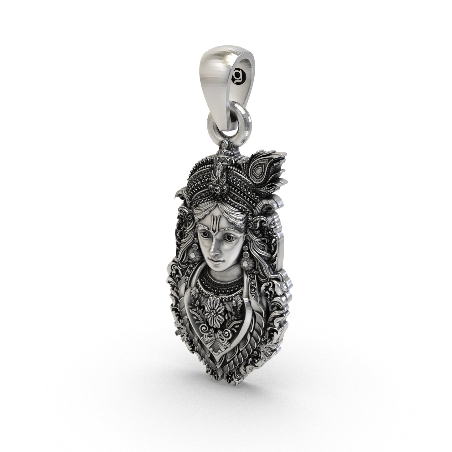 925 Silver Krishna Pendant | Shree Krishna Jewelry for Men & Women | Spiritual Hindu God Necklace | Bal Krishna Locket | Divine Gift for Devotees