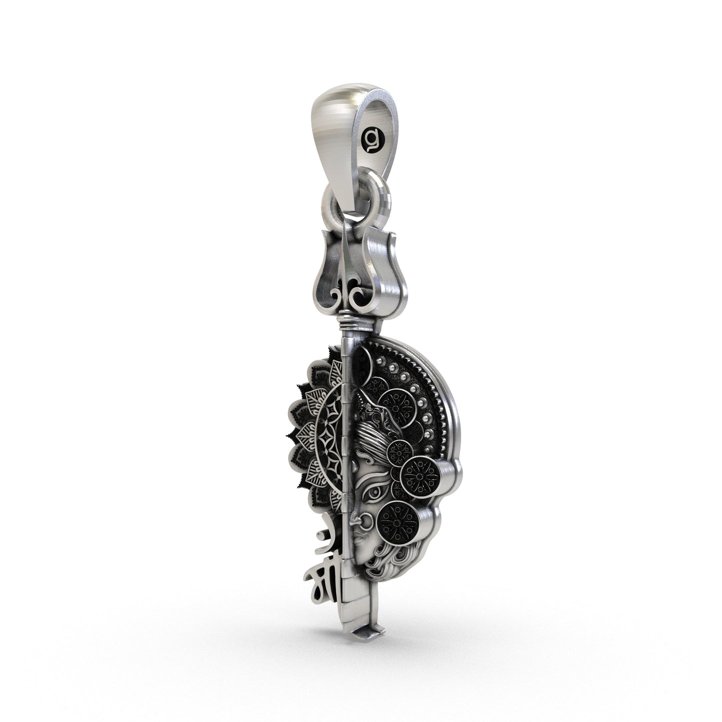 925 Silver Maa Pendant | Powerful Hindu Goddess Pendant for Protection & Blessings | Devotional Temple Jewelry for Women & Men