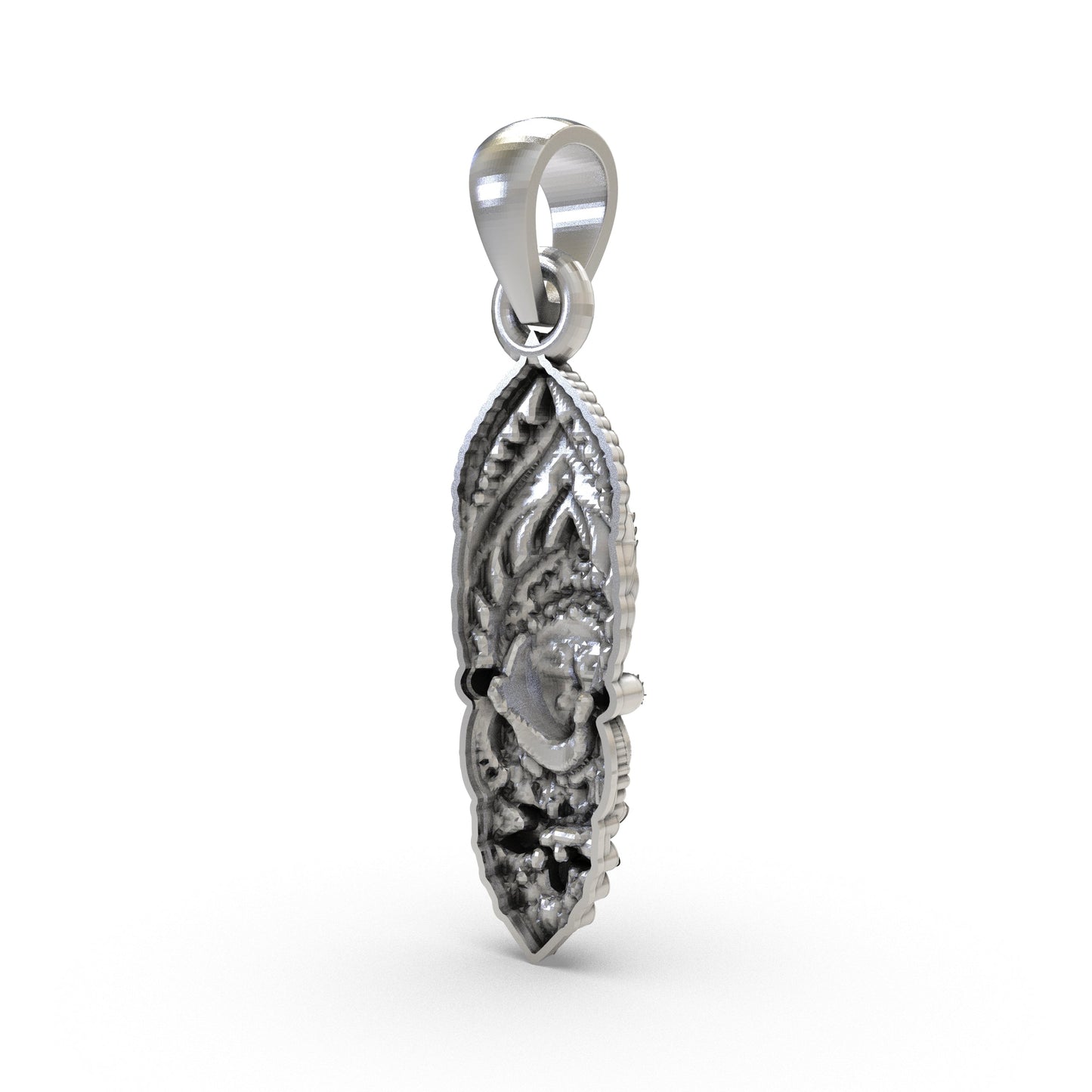 925 Silver Kalimaa Face Pendant | Fierce Goddess Kali Pendant for Power & Protection | Handmade Hindu Spiritual Jewelry
