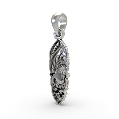 925 Silver Kalimaa Face Pendant | Fierce Goddess Kali Pendant for Power & Protection | Handmade Hindu Spiritual Jewelry