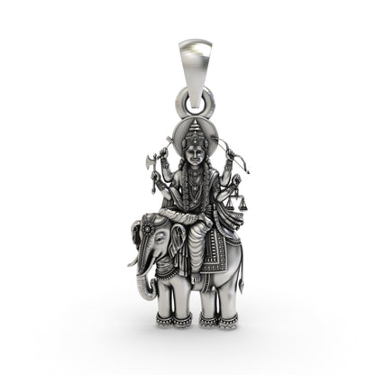 925 Silver Brihaspati Pendant | Guru Graha Devta Jewelry for Wisdom & Fortune | Spiritual Planetary Pendant for Astrology & Pooja