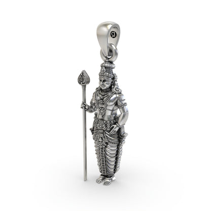 925 Silver Kartikeya Pendant | Murugan God Necklace India