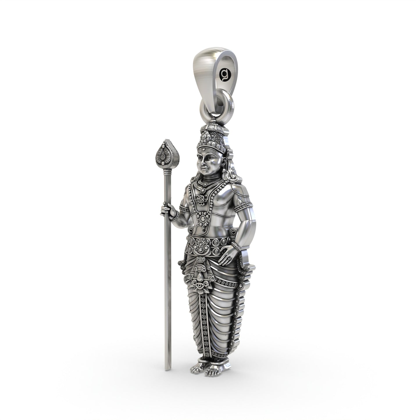 925 Silver Kartikeya Pendant | Murugan God Necklace India