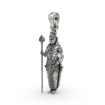 925 Silver Kartikeya Pendant | Murugan God Necklace India