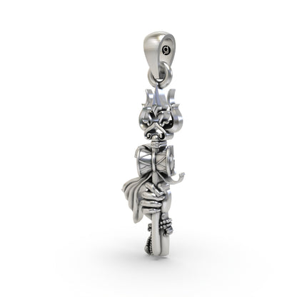 925 Silver Trishul Pendant with Shiva Hand – Divine Protection & Spiritual Strength Symbol
