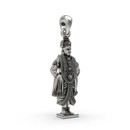 925 Silver Vitthal (Vithoba) Pendant with Intricate Detailing