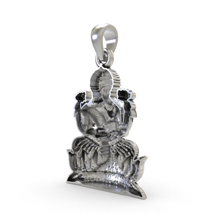 925 Silver Lakshmi Maa Pendant | Goddess Laxmi Jewelry for Wealth, Prosperity & Blessings