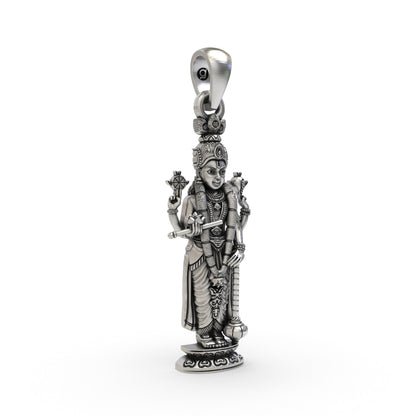925 Sterling Silver Lord Vishnu Pendant