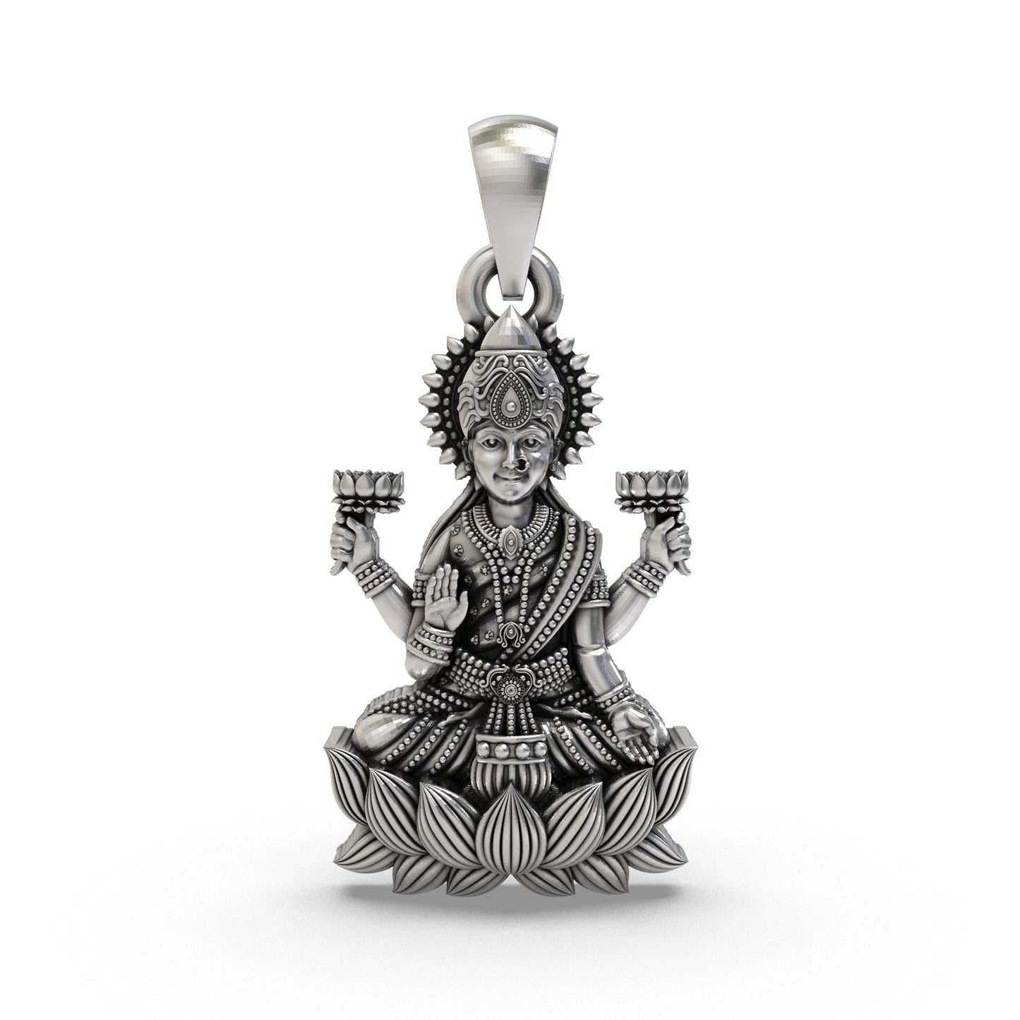 Lakshmi Maa Pendant – 925 Sterling Silver