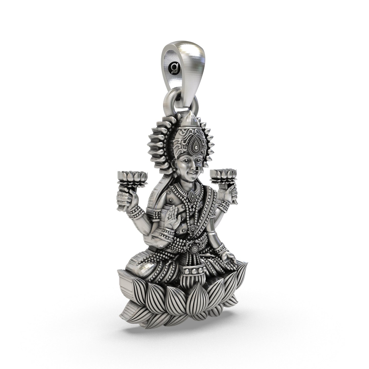 Lakshmi Maa Pendant – 925 Sterling Silver