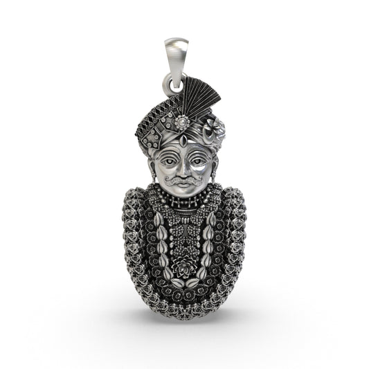 925 Sterling Silver Mahakaleshwar Pendant — Lord Shiva Mahakal Face