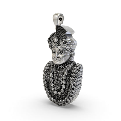 925 Sterling Silver Mahakaleshwar Pendant — Lord Shiva Mahakal Face
