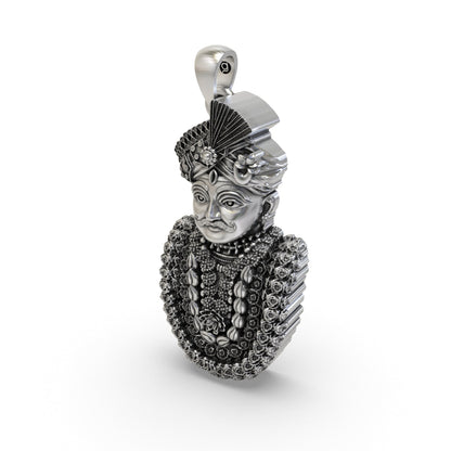 925 Sterling Silver Mahakaleshwar Pendant — Lord Shiva Mahakal Face