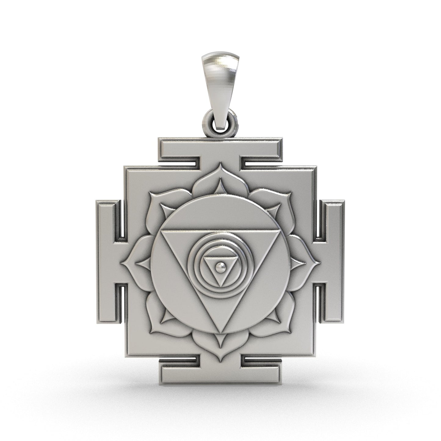 925 Silver Chinnamasta Yantra Pendant – Sacred Symbol for Protection, Spiritual Power & Transformation