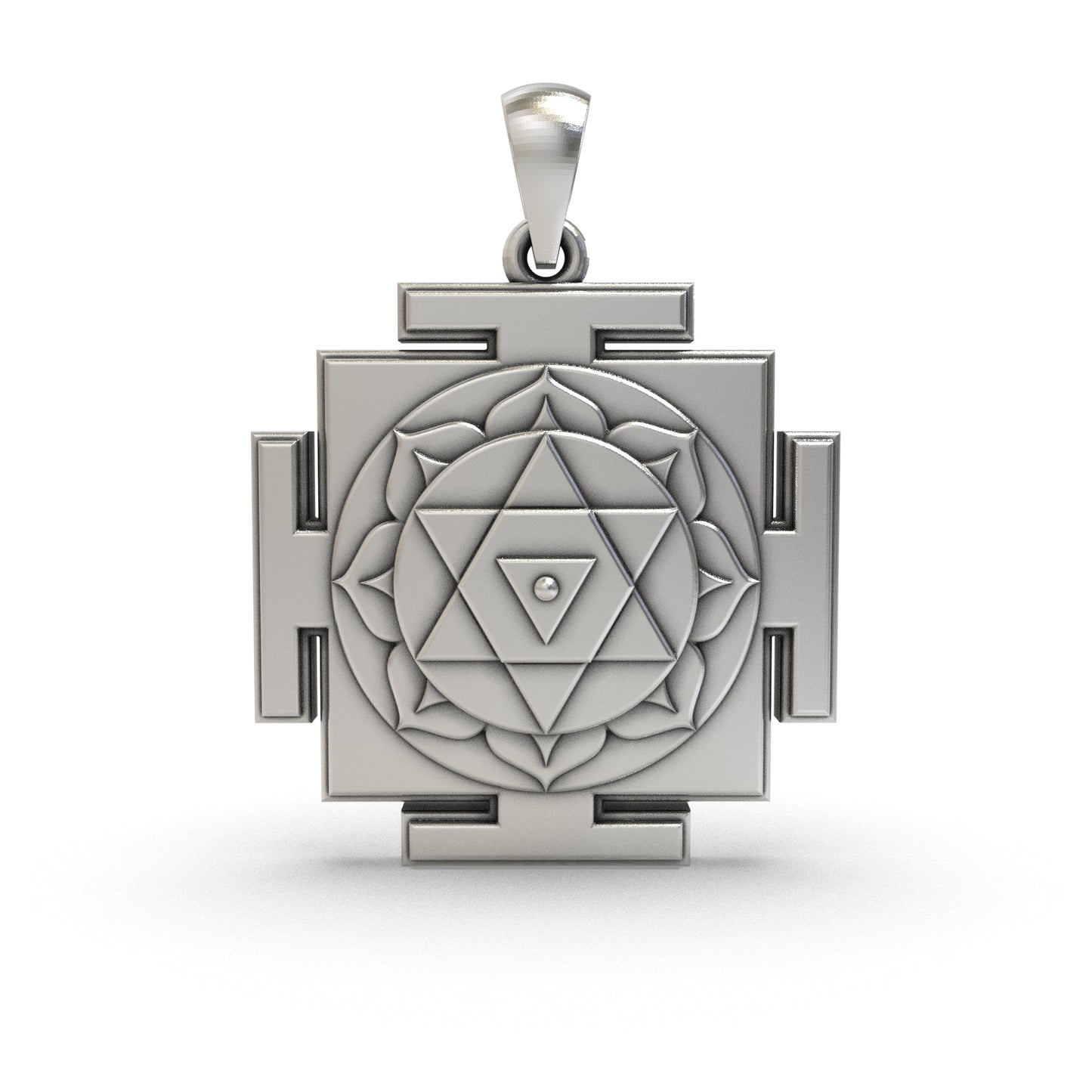 925 Silver Dhumavati Yantra Pendant – Sacred Symbol for Protection, Transformation & Negativity Removal