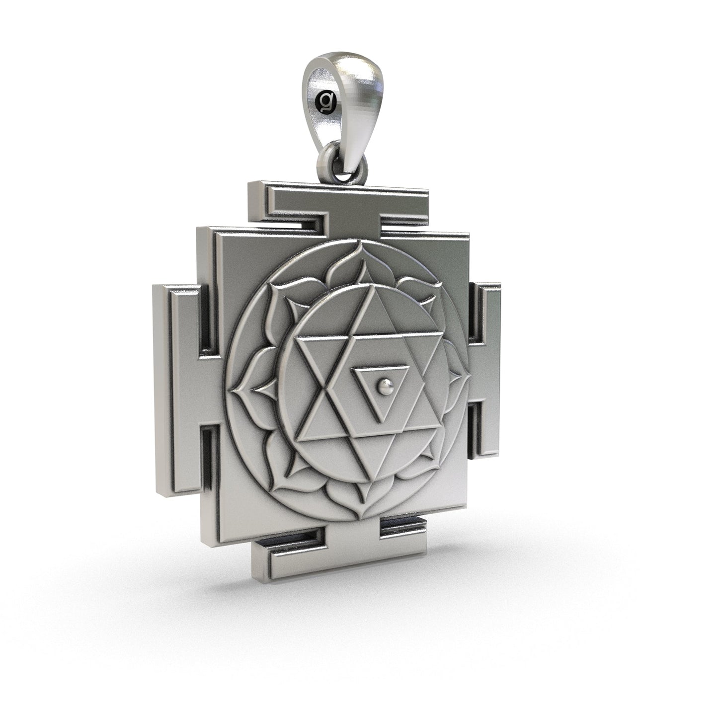925 Silver Dhumavati Yantra Pendant – Sacred Symbol for Protection, Transformation & Negativity Removal