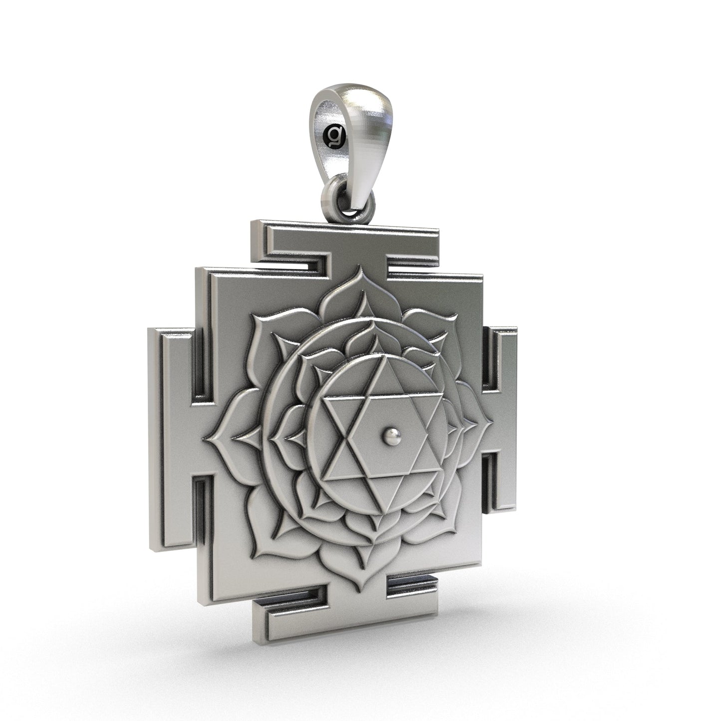 925 Silver Bhuvaneshwari Yantra Pendant – Sacred Symbol for Prosperity, Protection & Cosmic Energy
