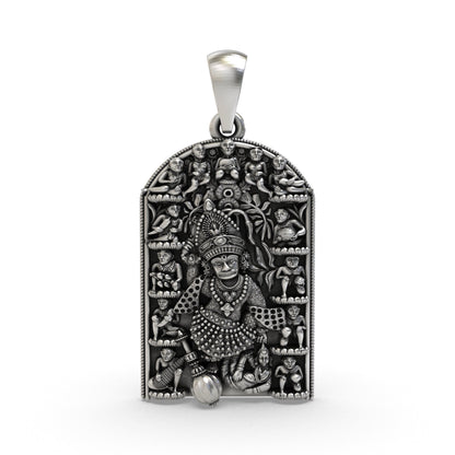 925 Silver Kashtbhanjan Dev Pendant – Sacred Hanuman Symbol for Protection, Strength & Trouble Removal