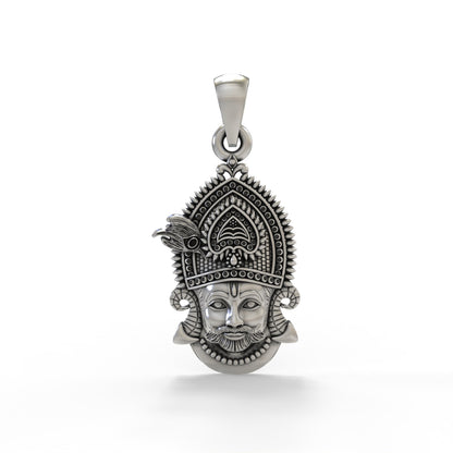 Silver khatu shyam Pendant