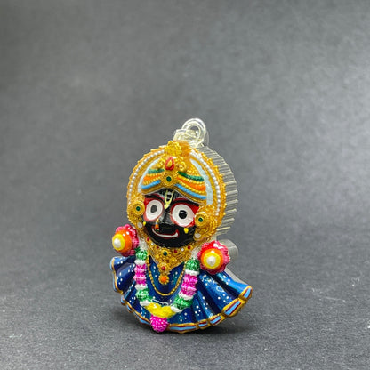 925 Silver Jagannath Pendant with Colorful Enamel | Handmade Meenakari Work | Devotional Jewelry