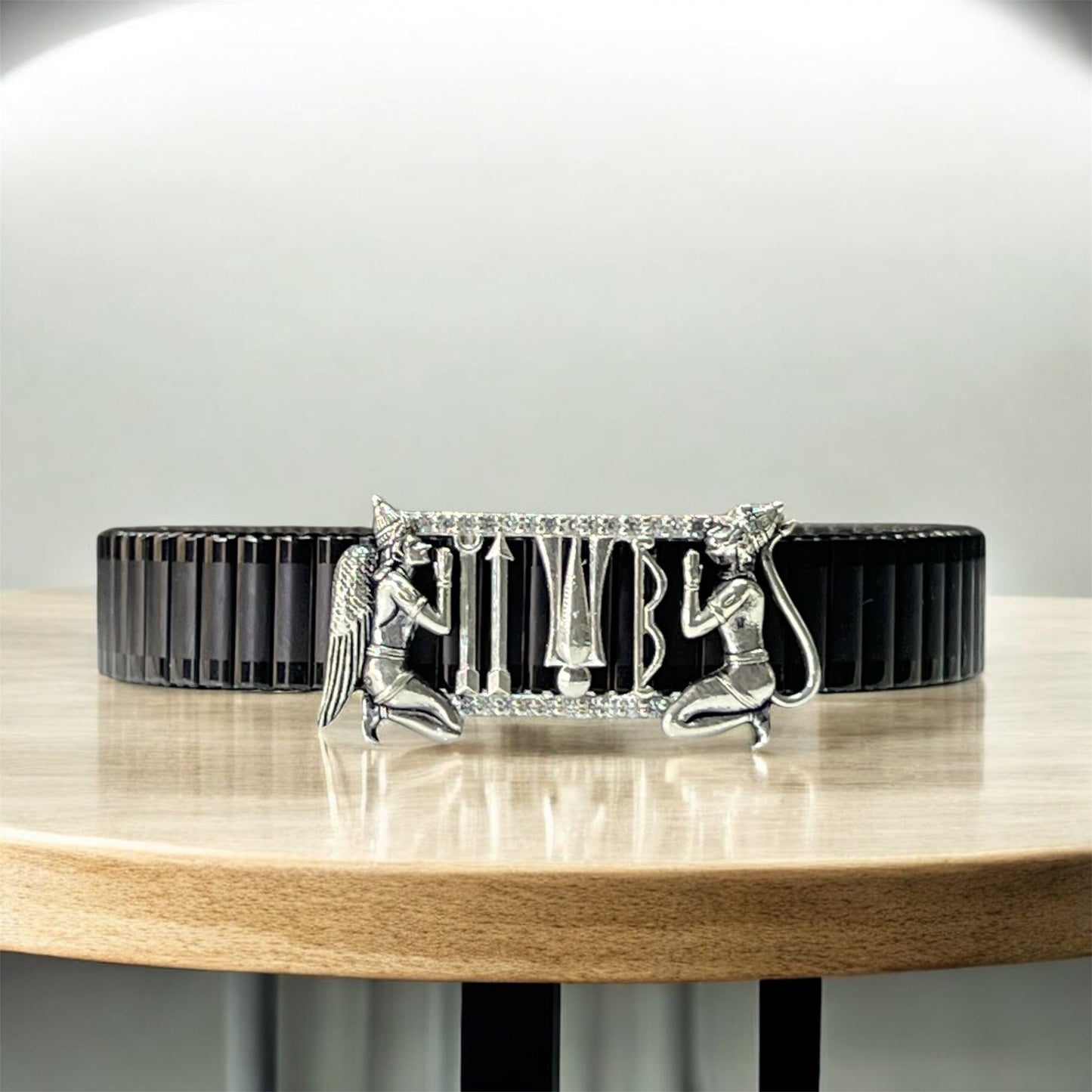 925 Silver Tirupati Balaji Tilak Bracelet | Garuda & Hanuman Side Motifs