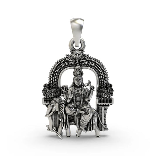 925 Silver Brihaspati Pendant | Sterling Silver Guru Graha Locket