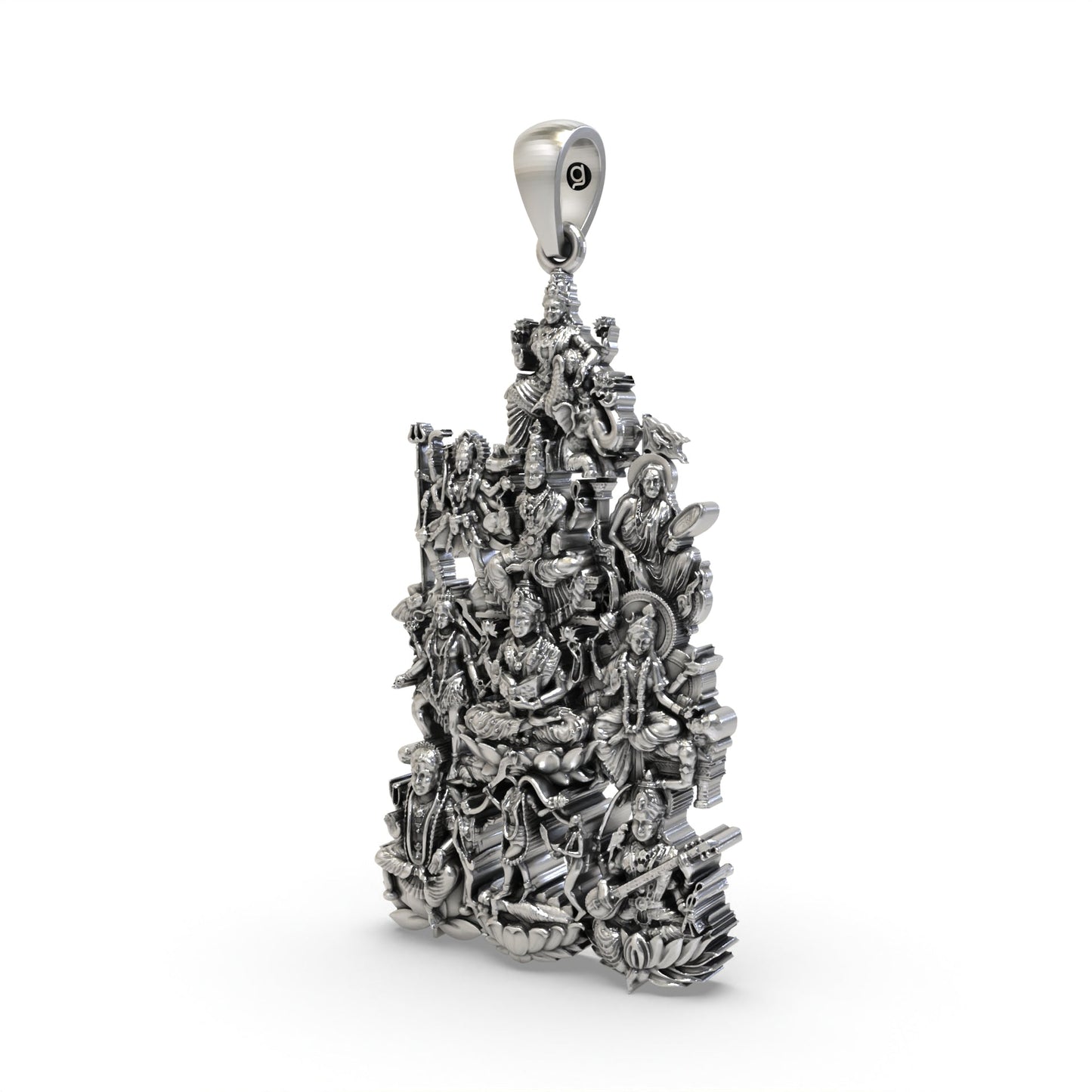 925 Silver Dasmahavidya Devi Pendant – Sacred Divine Feminine Symbol for Protection, Power & Spiritual Blessings