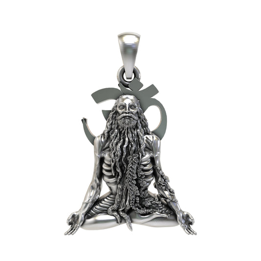Gurushri Siddhnath (Jai Girnari) 925 Sterling Silver Pendant | Jai Gurudatt Spiritual Jewelry