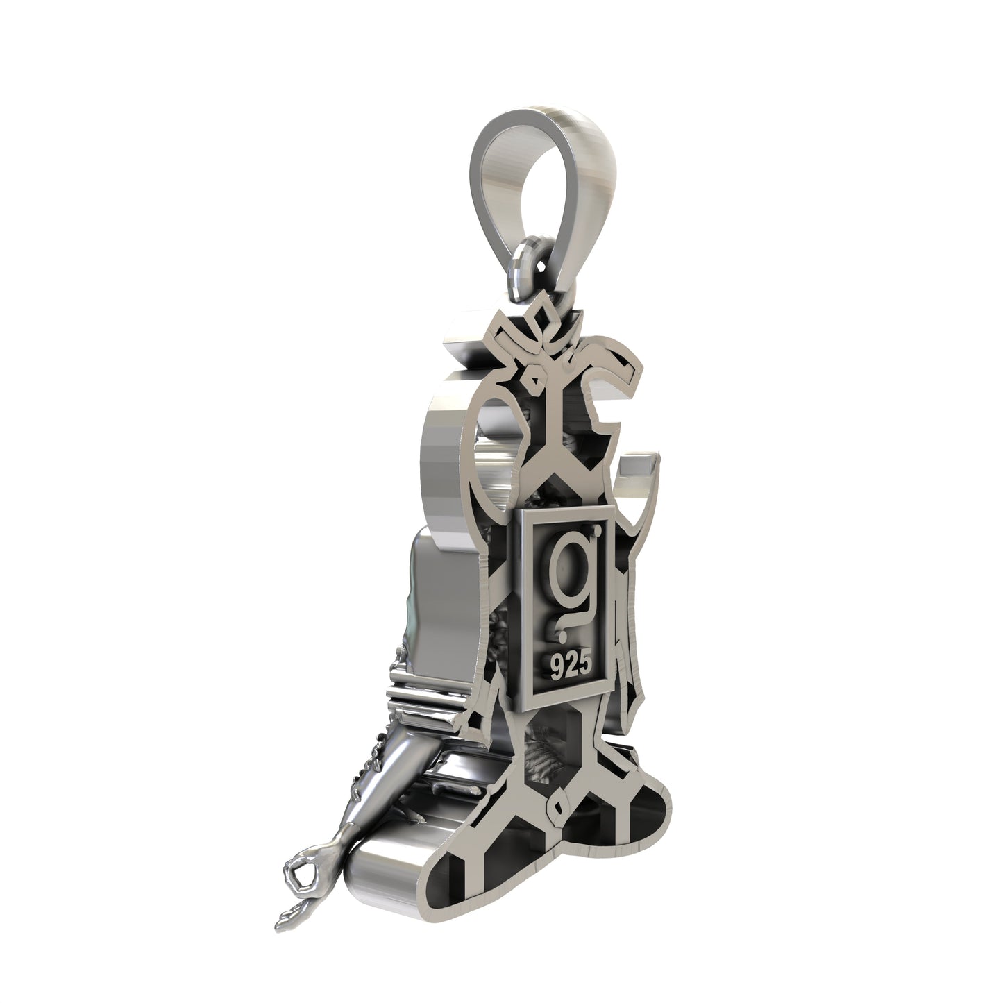 Gurushri Siddhnath (Jai Girnari) 925 Sterling Silver Pendant | Jai Gurudatt Spiritual Jewelry