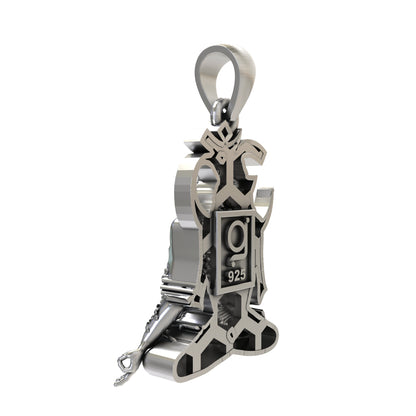 Gurushri Siddhnath (Jai Girnari) 925 Sterling Silver Pendant | Jai Gurudatt Spiritual Jewelry