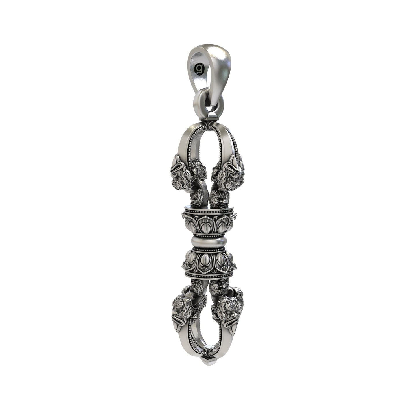 925 Sterling Silver Vajra Dorje Pendant